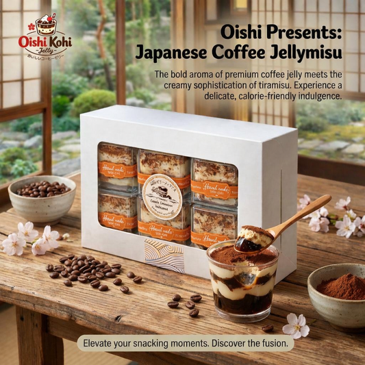 Oishi Coffee Jellymisu - Lighter Calorie (Box of 6 pcs)